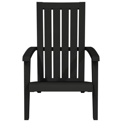 Adirondack puutarhatuoli musta polypropeeni