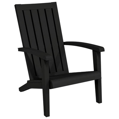 Adirondack puutarhatuoli 2 kpl musta polypropeeni