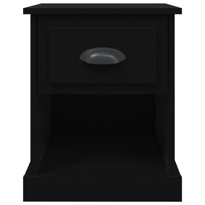 Musta yöpöydät Peng 39x39x47,5cm (2 kpl puinen)