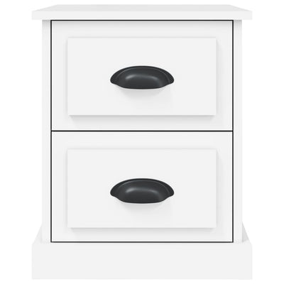 Valkoinen yöpöydät Kaliyah 39x39x47,5cm (2 kpl puinen)