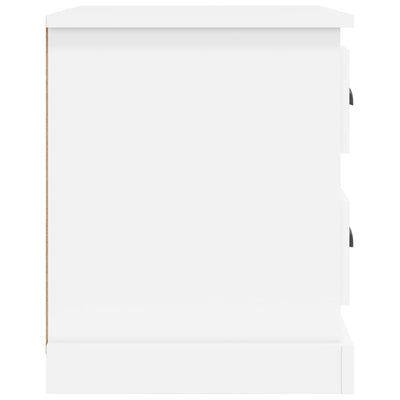 Valkoinen yöpöydät Kaliyah 39x39x47,5cm (2 kpl puinen)