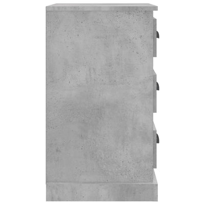 Betoninharmaa yöpöytä Doana 39x39x67cm (puinen)