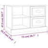 TV-taso Sonoma-tammi 73x35,5x47,5 cm tekninen puu