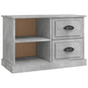 TV-taso betoninharmaa 73x35,5x47,5 cm tekninen puu