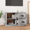 TV-taso betoninharmaa 73x35,5x47,5 cm tekninen puu