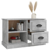 TV-taso betoninharmaa 73x35,5x47,5 cm tekninen puu