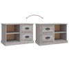 TV-taso harmaa Sonoma 73x35,5x47,5 cm tekninen puu
