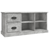 TV-taso betoninharmaa 102x35,5x47,5 cm tekninen puu