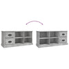 TV-taso betoninharmaa 102x35,5x47,5 cm tekninen puu