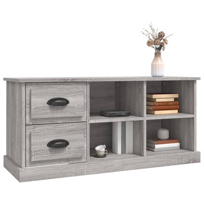 TV-taso harmaa Sonoma 102x35,5x47,5 cm tekninen puu