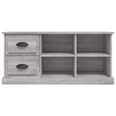 TV-taso harmaa Sonoma 102x35,5x47,5 cm tekninen puu