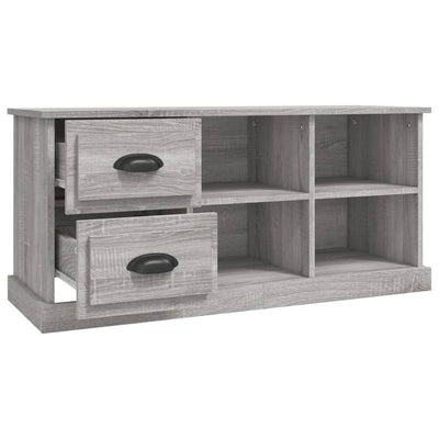 TV-taso harmaa Sonoma 102x35,5x47,5 cm tekninen puu