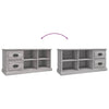TV-taso harmaa Sonoma 102x35,5x47,5 cm tekninen puu