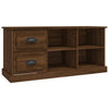 TV-taso ruskea tammi 102x35,5x47,5 cm tekninen puu