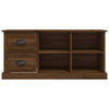 TV-taso ruskea tammi 102x35,5x47,5 cm tekninen puu