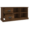 TV-taso ruskea tammi 102x35,5x47,5 cm tekninen puu