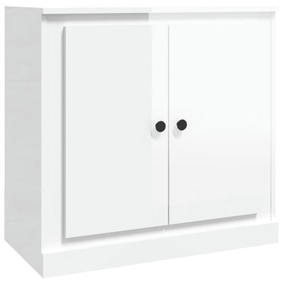 Senkki korkeakiilto valkoinen 70x35,5x67,5 cm tekninen puu