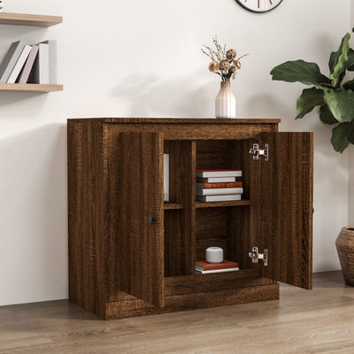 Senkki ruskea tammi 70x35,5x67,5 cm tekninen puu