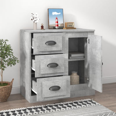 Senkki betoninharmaa 70x35,5x67,5 cm tekninen puu