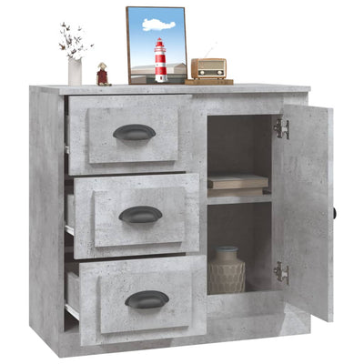 Senkki betoninharmaa 70x35,5x67,5 cm tekninen puu