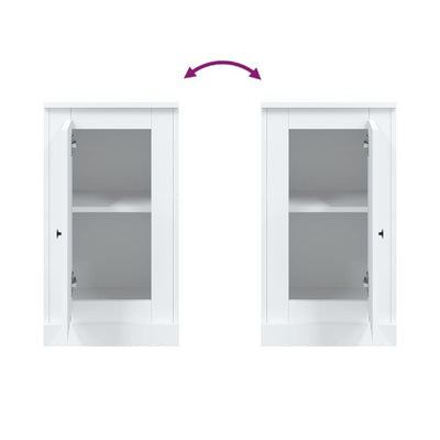 Valkoinen senkki Calefariu 37,5x35,5x67,5cm (puinen)