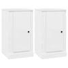 Senkit 2 kpl korkeakiilto valk. 37,5x35,5x67,5 cm tekninen puu