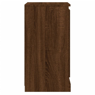 Senkit 2 kpl ruskea tammi 37,5x35,5x67,5 cm tekninen puu