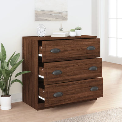 Senkki ruskea tammi 70x35,5x67,5 cm tekninen puu