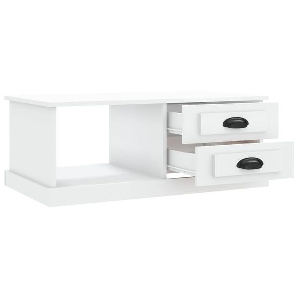 Valkoinen sohvapöytä Jager 90x50x35cm (puinen)