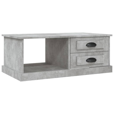 Sohvapöytä betoninharmaa 90x50x35 cm tekninen puu