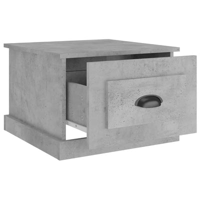 Sohvapöytä betoninharmaa 50x50x35 cm tekninen puu