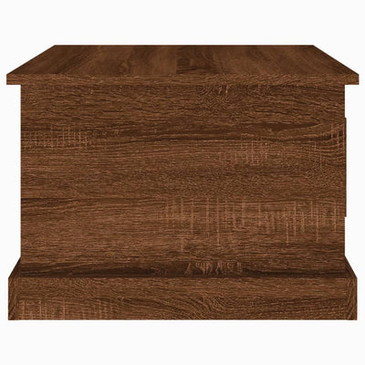 Sohvapöytä ruskea tammi 50x50x35 cm tekninen puu