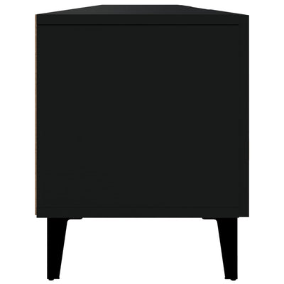 TV-taso musta 180x31,5x40 cm tekninen puu