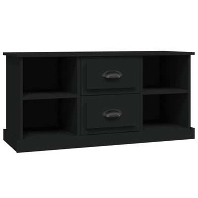 TV-taso musta 99,5x35,5x48 cm tekninen puu