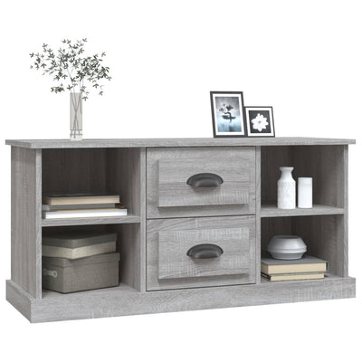 TV-taso harmaa Sonoma 99,5x35,5x48 cm tekninen puu
