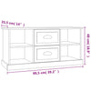 TV-taso harmaa Sonoma 99,5x35,5x48 cm tekninen puu