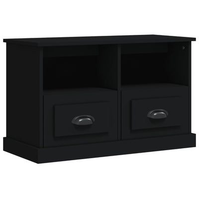 TV-taso musta 80x35x50 cm tekninen puu