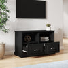 TV-taso musta 80x35x50 cm tekninen puu