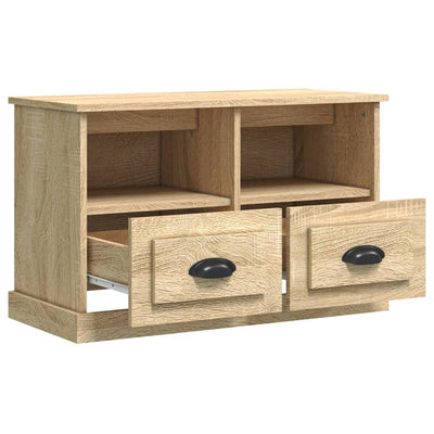 TV-taso Sonoma-tammi 80x35x50 cm tekninen puu