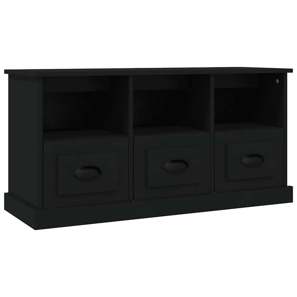 TV-taso musta 100x35x50 cm tekninen puu