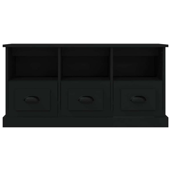 TV-taso musta 100x35x50 cm tekninen puu