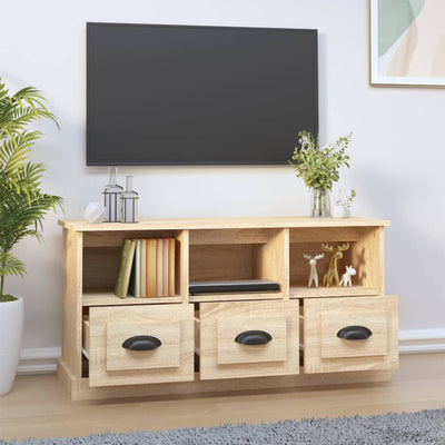 TV-taso Sonoma-tammi 100x35x50 cm tekninen puu