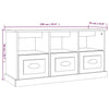 TV-taso Sonoma-tammi 100x35x50 cm tekninen puu