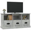 TV-taso betoninharmaa 100x35x50 cm tekninen puu