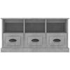 TV-taso betoninharmaa 100x35x50 cm tekninen puu