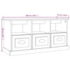 TV-taso betoninharmaa 100x35x50 cm tekninen puu