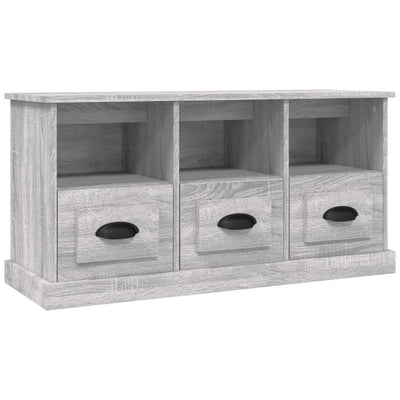 TV-taso harmaa Sonoma 100x35x50 cm tekninen puu