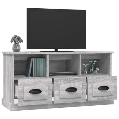 TV-taso harmaa Sonoma 100x35x50 cm tekninen puu