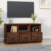 TV-taso ruskea tammi 100x35x50 cm tekninen puu