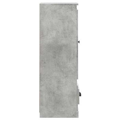 Kaappi betoninharmaa 36x35,5x103,5 cm tekninen puu